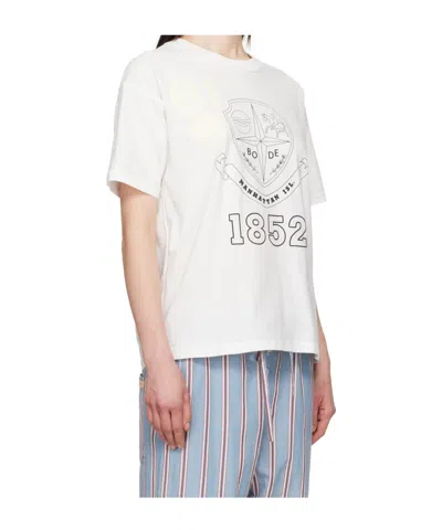 Bode White Crest Reversible T-shirt In White