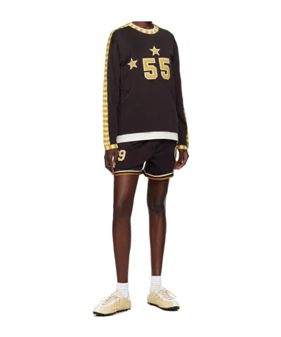 Bode Medalist Long-sleeved T-shirt In Black
