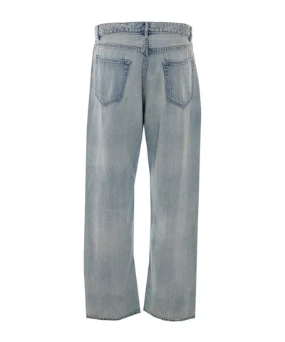 Auralee Belt Loop Jeans In Blue