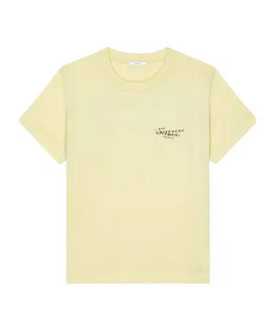 Givenchy Stamp Print T-shirt In Yellow