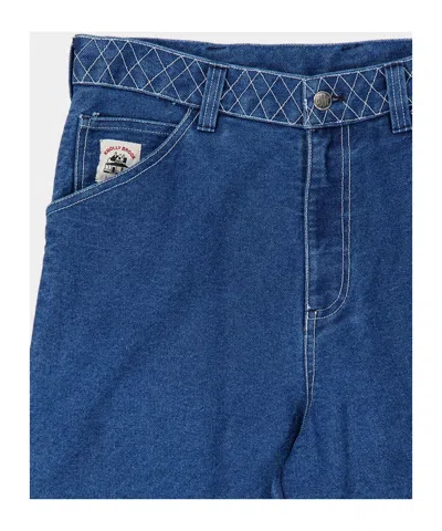 Bode Belt Loop Jeans In Blue