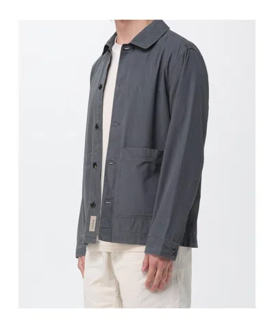 Woolrich Button Pocket Jacket In Gray