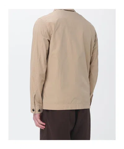 Woolrich Buttoned Pocket Jacket In Brown