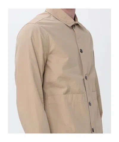Woolrich Buttoned Pocket Jacket In Brown