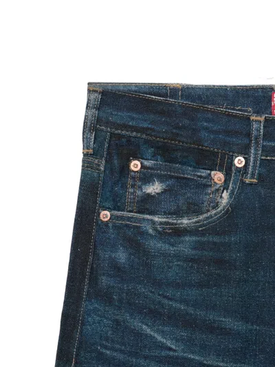 Junya Watanabe Belt Loop Jeans In Blue