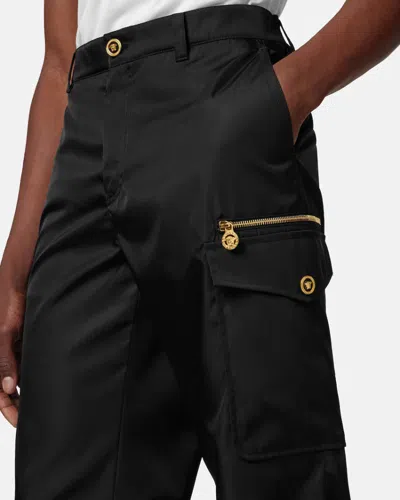 Versace Cargo Pants In Black