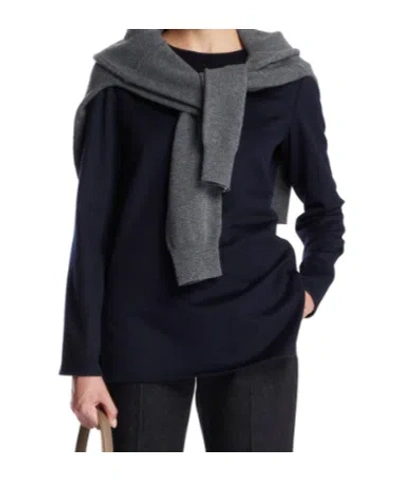 The Row Long-sleeved Pullover In Blue