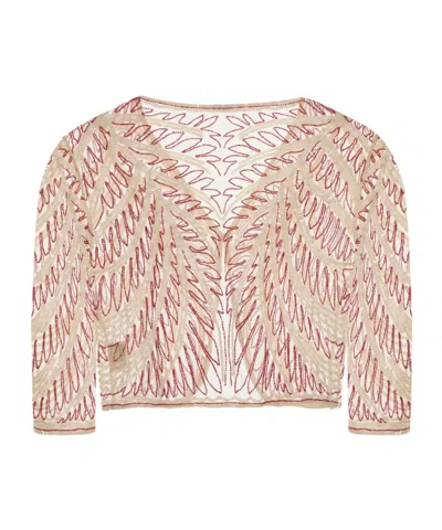 Bode Knitted Cardigan In Brown