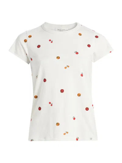 Rag & Bone Tomato-print T-shirt In White