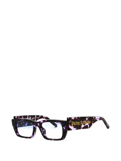 Palm Angels Eyewear Rectangle-frame Sunglasses In Blue