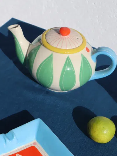 Laetitia Rouget Leaf-print Teapot In Multi