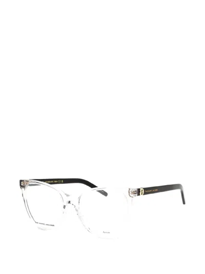 Marc Jacobs Square-frame Glasses In Transparent