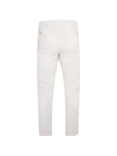 Gran Sasso Drawstring Cargo Pants In White