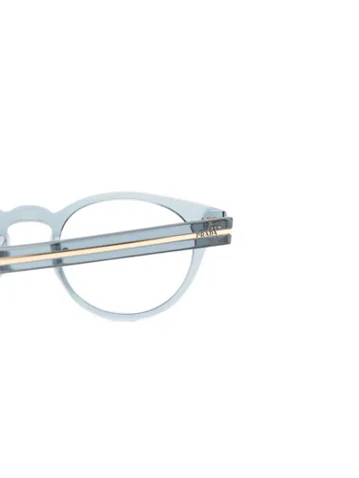 Prada Round-frame Glasses In Gray
