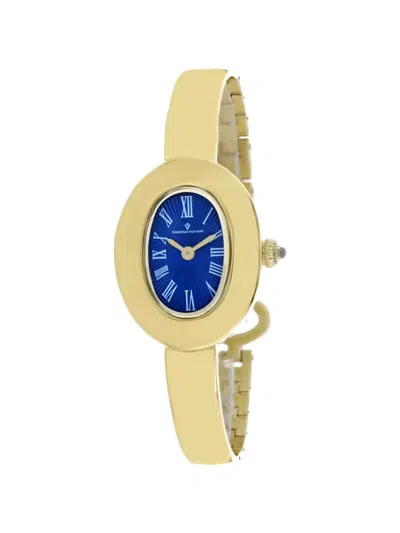 Christian Van Sant Anora Oval 26mm Watch In Gold