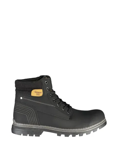 LACE-UP LOGO-PATCH BOOTS