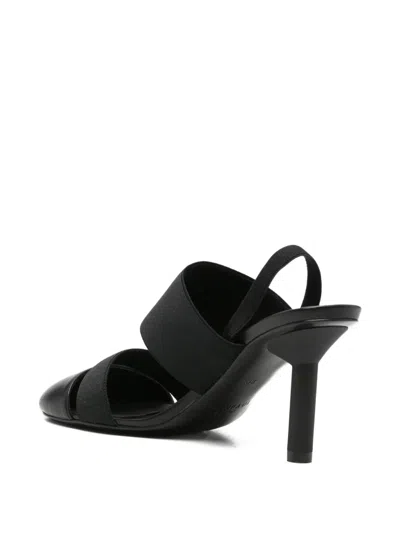 Alainpaul Slingback Elasticated-strap Heeled Pumps In Black