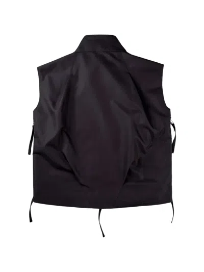 Fffpostalservice Multi-pocket Zip-up Jacket In Black