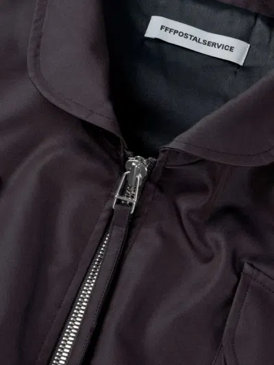 Fffpostalservice Multi-pocket Zip-up Jacket In Black