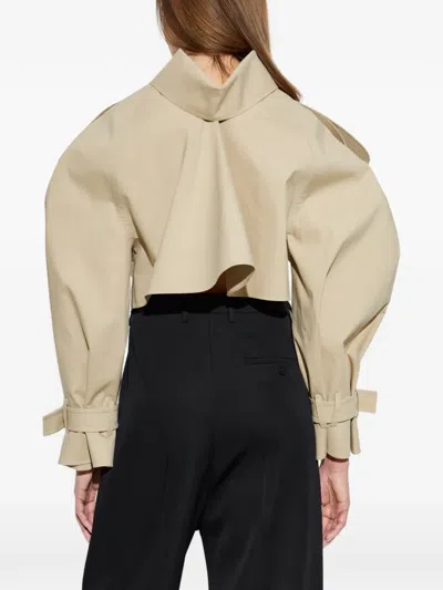 Givenchy Cropped Double-breasted Jacket In Brown