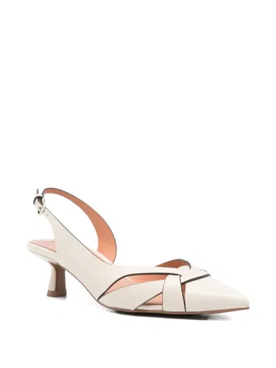 Bibi Lou Crossover-strap Slingback Sandals In Neutral