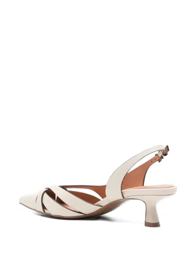 Bibi Lou Crossover-strap Slingback Sandals In Neutral