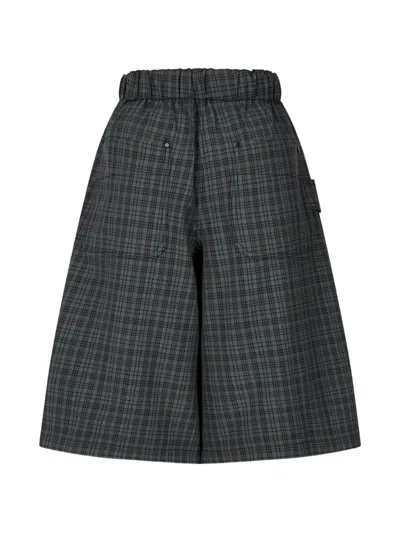Tomboy Check-pattern Cargo Pants In Black