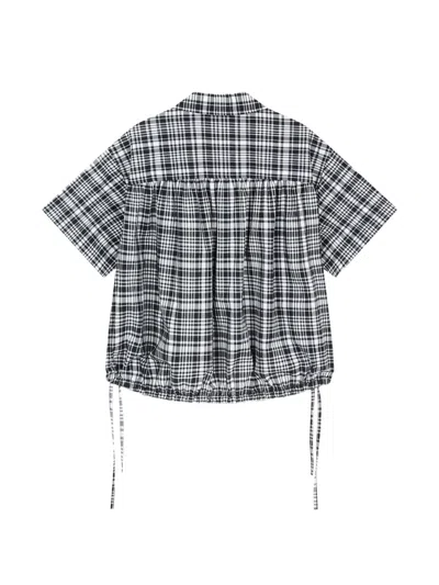 Tomboy Check-pattern Shirt In Blue