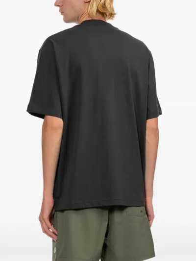 Fred Perry Logo-print T-shirt In Gray
