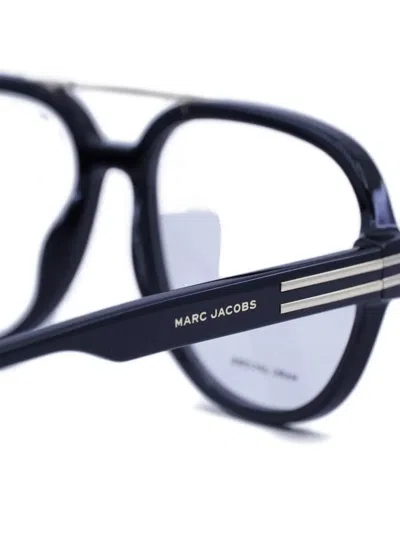 Marc Jacobs Double-bridge Square-frame Glasses In Blue