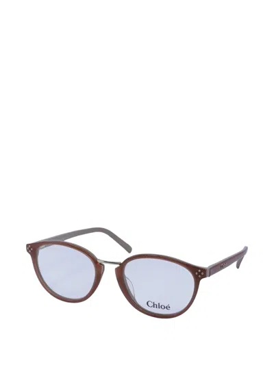 Chloé Round-frame Sunglasses In Brown