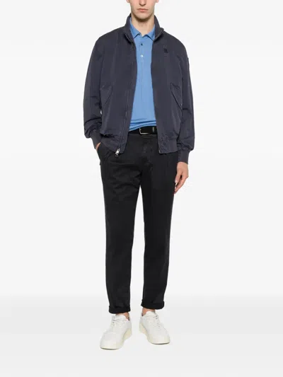 Blauer Logo-patch Zip-up Jacket In Gray