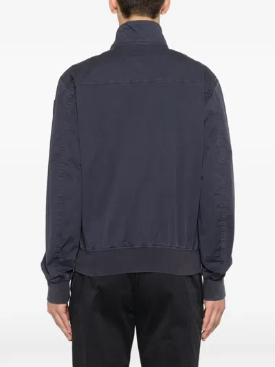 Blauer Logo-patch Zip-up Jacket In Gray