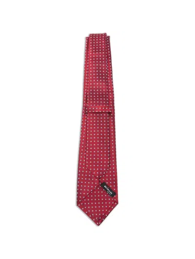 Kiton Geometric-print Silk Tie In Multi