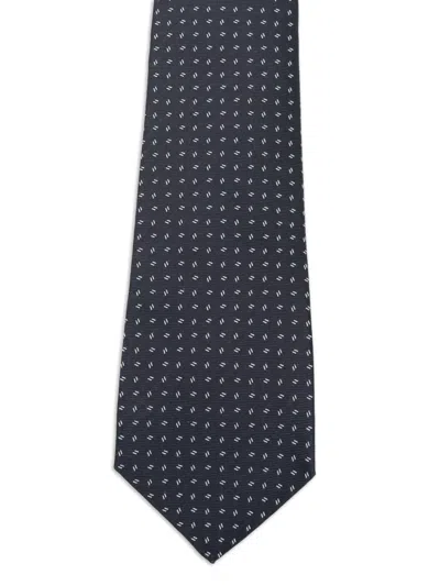Kiton Micro-pattern Silk Tie In Multi