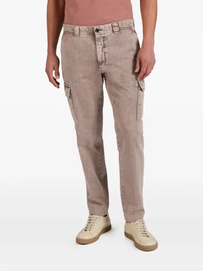 Incotex Belt-loop Cargo Pants In Brown