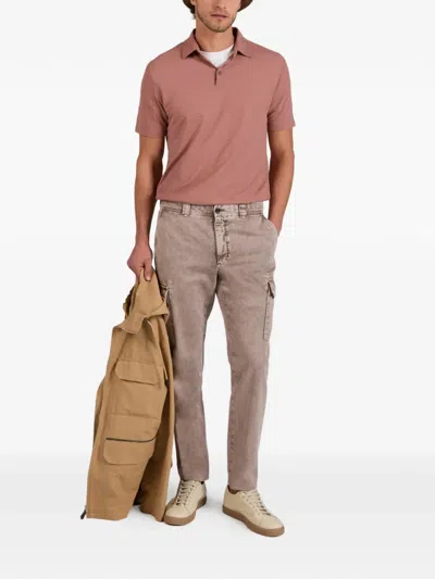 Incotex Belt-loop Cargo Pants In Brown
