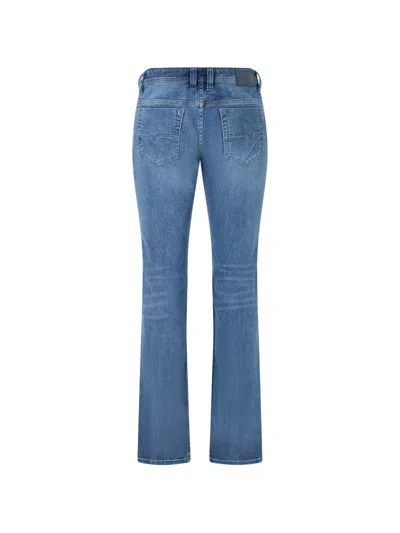 Diesel Distressed Flared Jeans In Blue