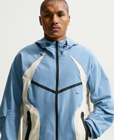 Nike Men's Tech Dri-fit Full-zip Windrunner Jacket In Blue