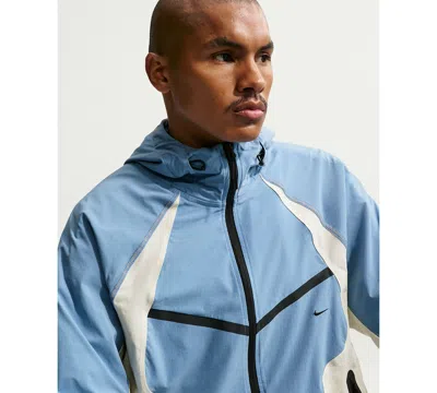 Nike Men's Tech Dri-fit Full-zip Windrunner Jacket In Blue