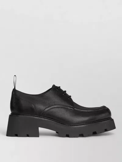 Celine Derby Triomphe Chunky Sole Pull Tab In Black