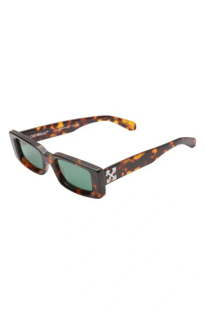 Off-white Arthur 50mm Rectangular Sunglasses In Green