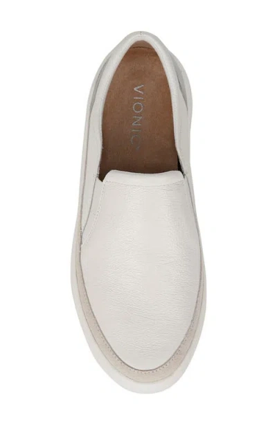 Vionic Kearny Platform Slip-on Sneaker In White