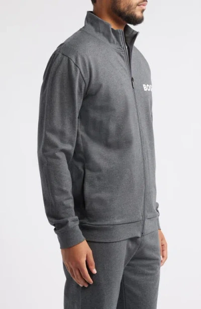 Hugo Boss Ease Track Jacket In Gray