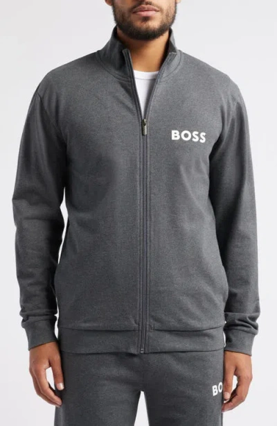 Hugo Boss Ease Track Jacket In Gray