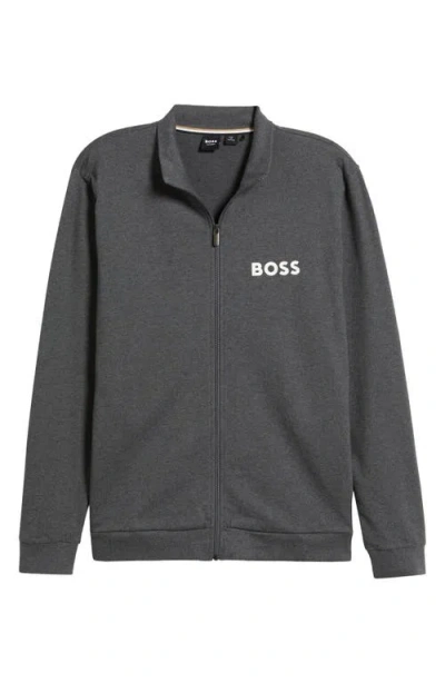 Hugo Boss Ease Track Jacket In Gray
