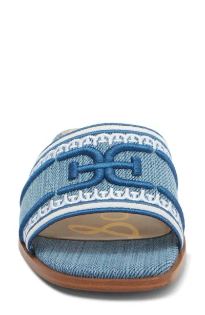 Sam Edelman Stevie Slide Sandal In Blue