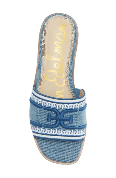 Sam Edelman Stevie Slide Sandal In Blue