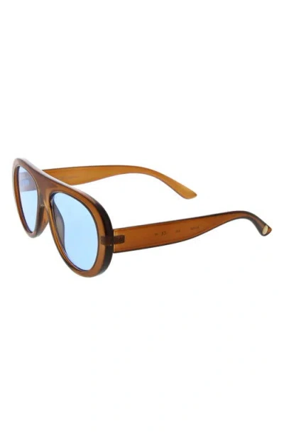 Bcbgeneration Oversized Aviator Sunglasses In Brown