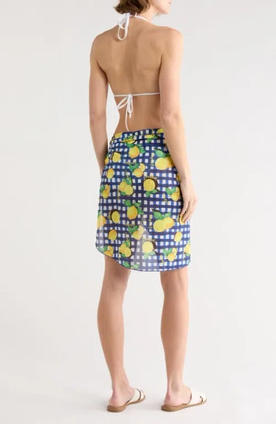 Abound Printed Mesh Sarong In Multi